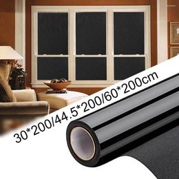 Window Stickers Electrostatic Matte Film Removable Light Blocking Darkest Static Glass Privacy Darkening Tint Black Sticker