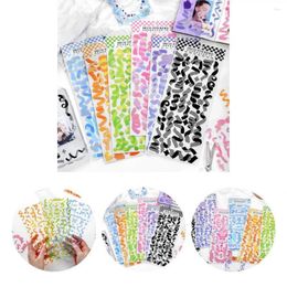 Window Stickers Bright-colored 6 Sheets Chic Scrapbook DIY Adhesive Ribbon Pattern Lovely For Diary