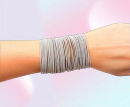 Charm Bracelets Stainless Steel Spring Bracelet Set Guitar String Colorf05656 Drop Delivery Jewellery Dhwmp2041910