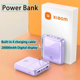 Mini Fast Charging Power Bank, Portable Charger, Digital Display, External Battery Pack for iPhone 13, 14, 15, Xiaomi, Samsung,