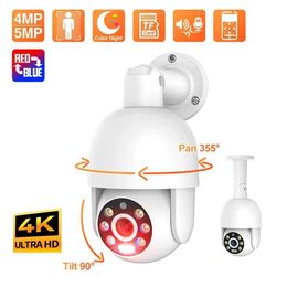 IP Cameras Techage HD 5MP POE IP Camera Smart AI Security Camera Outdoor Waterproof Two Way Audio For CCTV Video Surveillance NVR Kit 24413