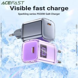 ACEFAST EU/US Plug PD30W GaN Fast Charging Phone Charger For iPhone 15 14 13 12 Pro Max USB C Quick Charge Adapter For iPad Air