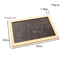 Lanyards Wall Decor Sign Message Board The Double-sided Blackboard Hanging Wooden Display