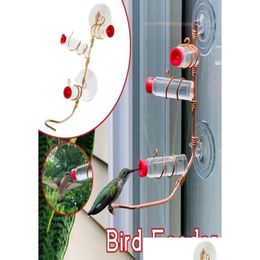 Other Bird Supplies 1Pcs Window Hummingbird Feeder Sweet Feeders Creative Animal Suction Cup Feeding Glass Decoration9797072 Drop Del Dh4X0