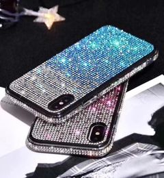 Phone Cases For iPhone 12 11 Mini Pro Max Xs X XR 7 8 Plus All Diamond Glitter Back Cover Bling Plating Soft Silicone Case1024462