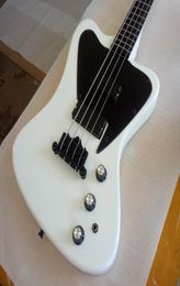 Firebird Thunderbird Non Reverse 4 String White Electric Bass Guitar Eagle Pickguard Rosewood Fingerboard Black Hardware Belly 1241785