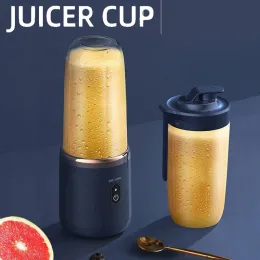 Juicers 6 Blades Juicer Cup Portable Automatic Blender USB Charging Fruit Juice Cup Food Processor Ice Crusher Plastic Juicer Machine