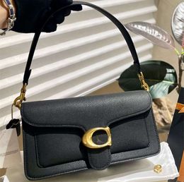 Designer Bag Coaches Gold Black Boy Real Leather Baguette Shoulder C Shoulder Tabby With Crossbody Fashion Satchel Sac Luxe Cross Body Fashion Bag 45654