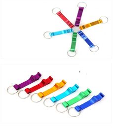 Portable Stainless Steel Bottle opener Key Chain Ring Aluminium alloy beer wine openers bar club waiter tools 2000Pcslot4699345