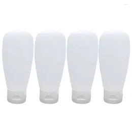 Storage Bottles 4 Pcs Travel Size Plastic Squeeze Liquids Go Containers Dispensers