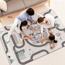 Pillow Foldable Baby Game Mat Crawling Carpet Puzzle Cartoon Children'S Activity Rugby Folding Floor Toy Home Decoration