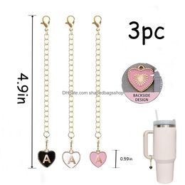 Novelty Lighting Letter Charms Accessories For Cup Initial Pendant Decorations Handle Chain A Drop Delivery Otfmc