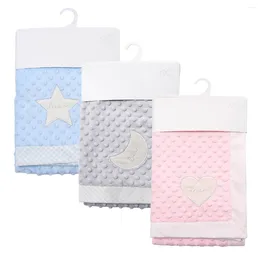 Blankets ZWY1343 Baby For Boy Girl Cute Toddler Infant Bedding Warm Knit Quilt Pom Born Stroller Wrap Swaddle Super Soft