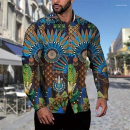 Men's Casual Shirts Spring Shirt Vintage Long Sleeve Tops Slim Fit Soft And Smooth Fashion Tees 6xl Party Oversized Luxury