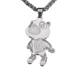 European And American West Bear Pendant Necklace Tide Brand Men And Women Hip-Hop Personality Couple7097918