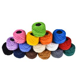 16 Pieces Set Crochet Ball Hat Sewing Thread Random Colour Colourful