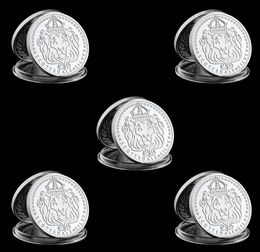 5pcs Scottsdale Mint Omnia Paratus Craft 1 Troy OZ Silver Plated Coin Collection With Hard Acrylic Capsule6542693