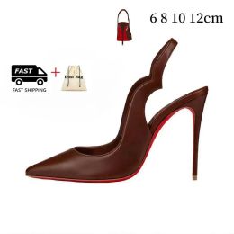 Heel Woman Designer Redbottoms Dress Shoes Red Bottoms Kitten High Heels Platform Black White Sliver Gold Nude Slingback Round Pointed Toes Pumps S s 79 75