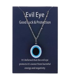 1PC Blue Glass Evil Eye Pendants Necklace For Women Men Turkey Lucky Necklace Choker Jewellery Accessories2762707