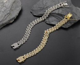 Punk Rock 14mm Round Stainless Steel Cuban Miami Link Chain Bracelet for Men Rapper Gold Silver Colour Gift5897524