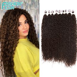Synthetic Kinky Curly Hair Bundles Super Long Hair Exetensions 80-90cm Water Wave Fake Hair Heat Resistant Fiber for Women