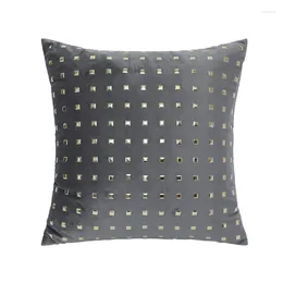 Pillow Luxury Grey Cover 45x45cm Velvet Decorative Pillows Geometric Bronzing Coffee Green Nordic Sofa Home Decor