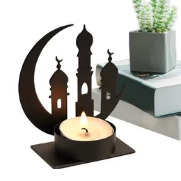 Candle Holders Moon Star Stand Iron Tealight For Dinner Wedding Dining Table Decors Tabletop