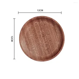 Plates Multi Bamboo Tray Wood Saucer Flower Pot Cup Pad Plate Kitchen Decorative Creative Coffee Mat