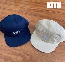 Kith 5 Panel Camp Cap Adjustable Baseball Cap Snapback Hip Hop Trucker Caps For Men Women Dad Hat Casual Sun Visor Outdoor Q07034505194