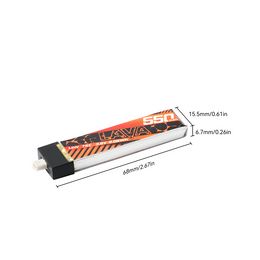 BETAFPV LAVA 1S 550mAh 75C Battery (4PCS)