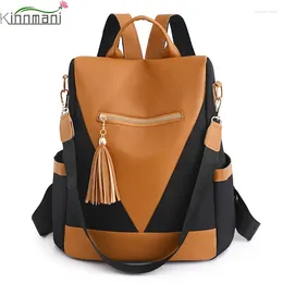 School Bags High-Quality Women's Anti-Theft Backpack Trend Product Shoulder Bag Multi-Layer High-Capacity Student