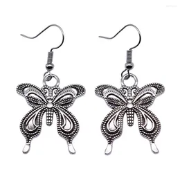 Dangle Earrings 1pair Butterfly Dancing Flying Earring Set Car Pendant Jewelry For Men Diy Hook Size 18x19mm