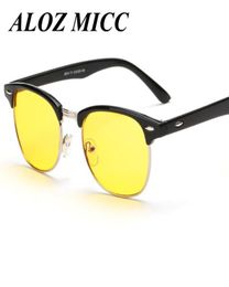 ALOZ MICC Half Metal Night Vision Sunglasses MenWomen Brand Designer Radiation Protectio Computer Glasses Night Vision Drivers Gl6358802