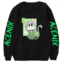 Men's Hoodies Acenix Merch Crewneck Sweatshirt Women Men O-neck Long Sleeve Cartoon Graphic Hoodie Harajuku Pullover Tops