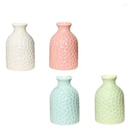 Vases 4 Pcs Decorations Vase Light House Home Flower Arrangement Ceramics Dried Container Room