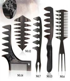 Hair Brushes Beard Comb Men Retro Slicked Back Style Tool Right Angel Texture Double Side Pomade Modeling E1506896867