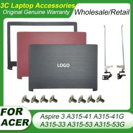 Cases NEW For Acer Aspire 3 A31541 A31541G A31533 A31553 A31553G Laptop Top Case LCD Back Cover/Hinges/Front Bezel Black Shell