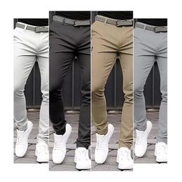 Mens Fashion Slim Fit Hip Hop Pants All Seasons Cotton Cool Casual Sports Street Zipper Decoration Straight Leg 240403