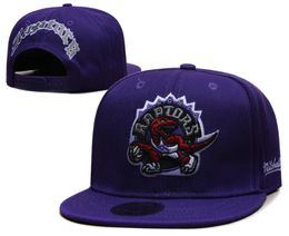 American Basketball Toronto''Raptors''Snapback Hats Teams Luxury Designer Finals Champions Locker Room Casquette Sports Hat Strapback Snap Back Adjustable Cap a0