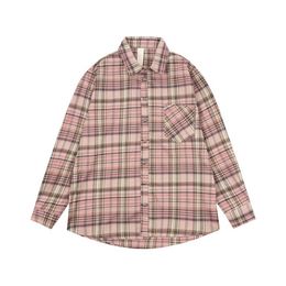 High quality designer clothing Krocs) Pink Cross Silver Checkered Coat Street Mens Womens American Shirt