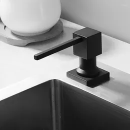 Liquid Soap Dispenser 304 Stainless Steel Sink With Detergent Bottle Pressing Nordic Kitchen Black Wash Basin Accessories