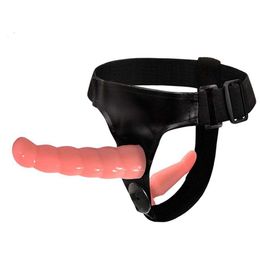 Strapon Double Realistic Dildo Anal Ultra Elastic Harness Belt Strap On Penis Anus Adult sexy Toys for Lesbian Woman
