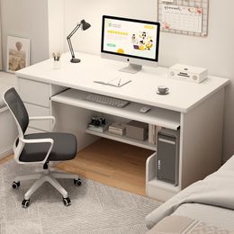 Low Price Storage Computer Table Drawer Organiser Reading White Office Desk Study Laptop Executive Table Bureau Office Furniture