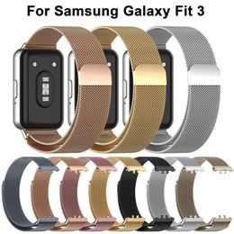 For Samsung Galaxy Fit 3 Metal Watchband Bracelet Strap Belt Replacement Metal Wrist Watch Accessories