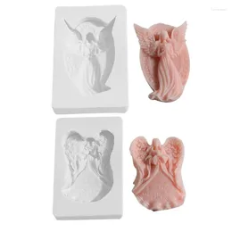 Baking Moulds Pray Angel Epoxy Craft DIY Ornaments Jewelry Making Tool Chocolate Fondant Mold