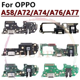 Original For OPPO A72 A74 A76 A77 A77s A58 Fast Charging Type-C USB Connector Board Dock Flex Cab