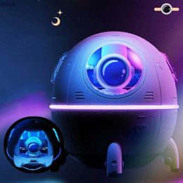 Humidifiers Fragrance Lamps Space Capsule Air Humidifier USB Ultrasonic Cool Mist Aromatherapy Water Diffuser with Led Light Astronaut Humidificador