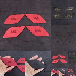 New Metals+ Short Flannel 4pcs Accessories for MG ZS EV HS MG6 MG5 EZS Interior Door Handle Trim Scratch Protection Cover