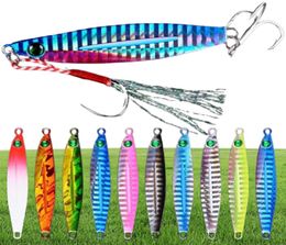 10pcs Metal Jig Bass Fishing Lures Saltwater Bait 740g Slow Jigging Lure Hard Artificial Baits Tuna Trolling Tackle 2201181072463