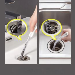 Cleaning Brushes A Brush Used for Cleaning Pipes, Bathrooms, Hair Drains, Sinks, and Tools To Remove Clogged Holes Gadget